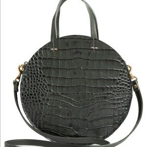 Clare V Petit Alistair Croc Embossed Crossbody bag